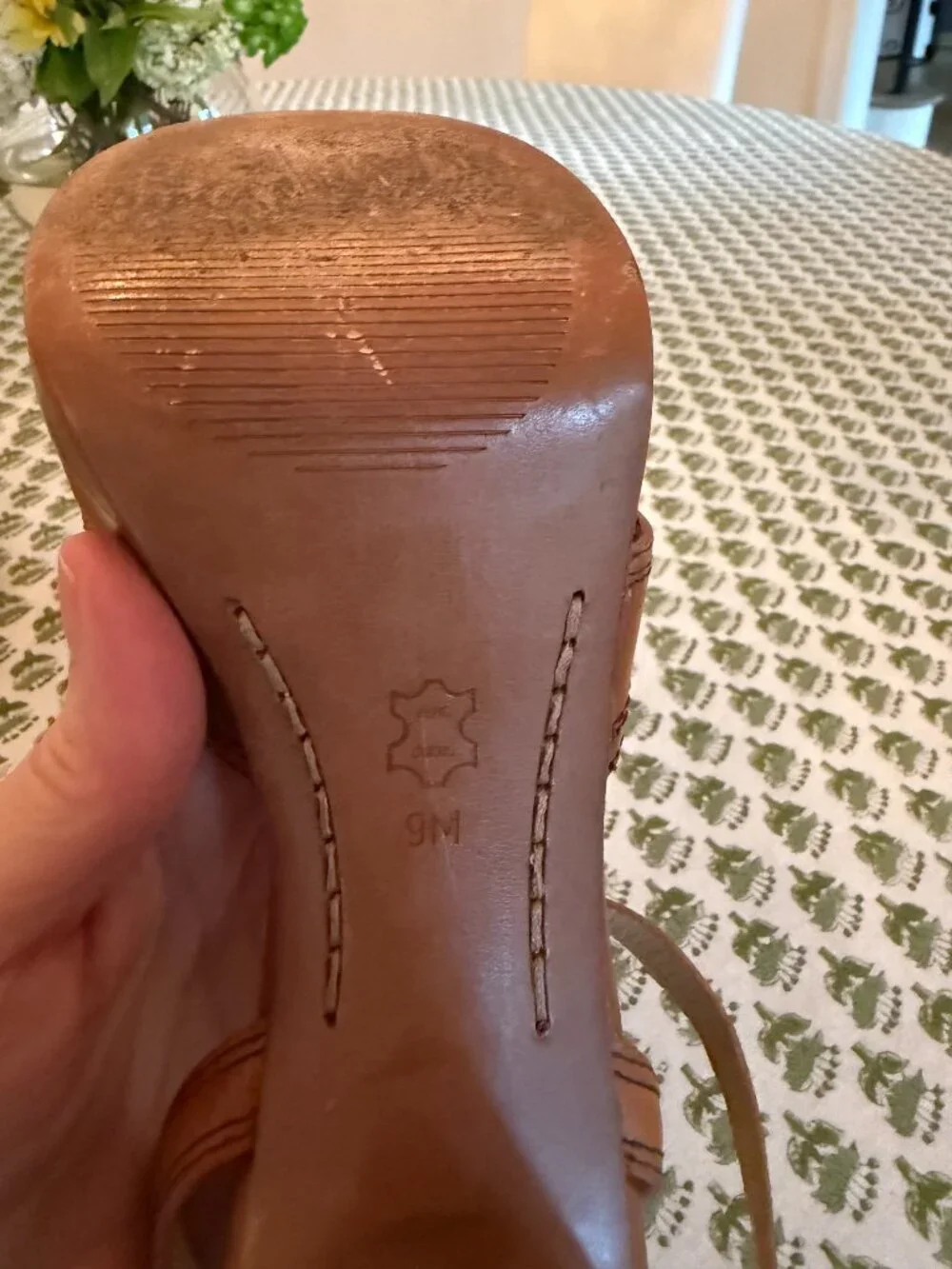 Michael Kors Brown Leather Heel Sandals | Womens Size 9
